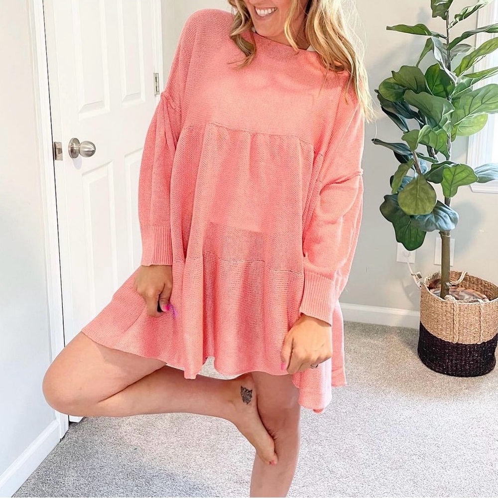 NWOT Ces Femme Tiered Babydoll Tunic